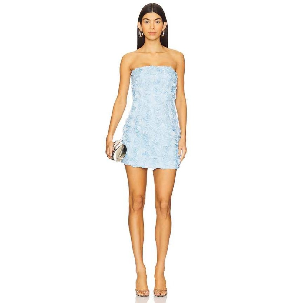 Revolve Runaway The Label Bloom Mini Dress In Blue New With Tags
